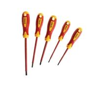 Faithfull VDE Soft Grip Screwdriver Set, 5 Piece - FAISDVDESET5