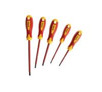 Faithfull Vde Soft Grip Screwdriver Set, 5 Piece Multi Colour (One Size)