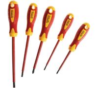 Faithfull VDE Soft Grip Screwdriver Set, 5 Piece SL/PH FAISDVDESET5