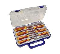 Faithfull Vde Soft Grip Screwdriver Set (Case), 8 Piece Faisdvdeset8