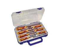 Faithfull Vde Soft Grip Screwdriver Set (Case), 8 Piece Multi Colour (One Size)