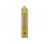 Faithfull Wall Thermometer - Wood 260Mm