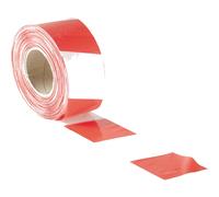 Faithfull Warning Barrier Tape Red / White 70mm 500m