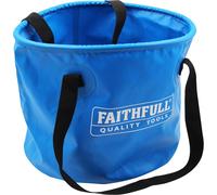 Faithfull Waterproof Collapsible Bucket - Strong, Lightweight & Compact Contain
