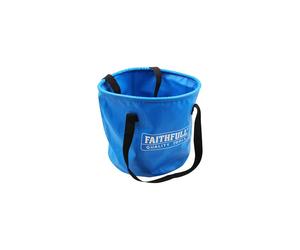 Faithfull Waterproof Collapsible Bucket - Strong, Lightweight & Compact Container with 12L Capacity