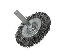 Faithfull Crimped Wire Wheel Brush WBS50C 50mm 6mm Shank