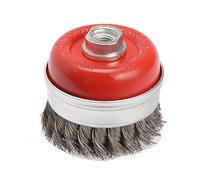 Faithfull 1108014150 Wire Cup Brush Twist Knot 80Mm M14X2 0.50Mm Steel Wire