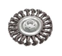Faithfull FAIWBTC115 Conical Wire Brush 115mm x M14 x 2 0.50mm Wire