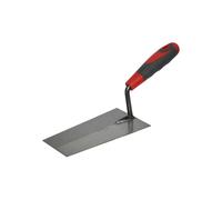 Faithfull Welded Bucket Trowel Soft Grip Handle 7In in Red Faithfull Red