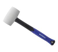 Faithfull Rubber Mallet FAIRMWF24 White 24oz Fibreglass Shaft