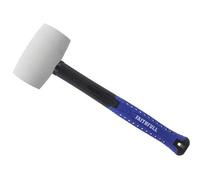 Faithfull White Fibreglass Rubber Mallet Hammer 24Oz Fairmwf24