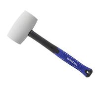 Faithfull White Fibreglass Rubber Mallet Hammer 32Oz Fairmwf32