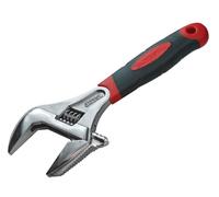 Faithfull Wide Mouth Adjustable Spanner 200mm Jaw Capacity 46mm FAIAS200W46
