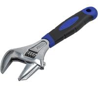 Faithfull Wide Mouth Adjustable Wrench Spanner 200mm (8in) 46mm Cap Reversable