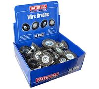 Faithfull Wire Brush Assortment 36 Piece Faiwba36