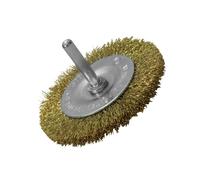 Faithfull Wire Brush 75mm X 6mm Shank, 0.30 Brass Wire