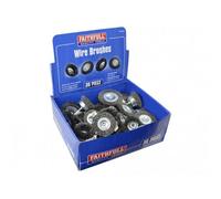 Faithfull Wire Brush Ortment 36 Piece Multi Colour (One Size)