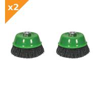 Faithfull 0110014430 Wire Cup Brush 100Mm M14X2 0.30Mm Stainless Steel Wire