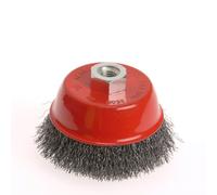 Faithfull Wire Cup Brush 100mm M14x2, 0.30mm Stainless Steel Wire