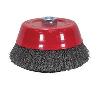 Faithfull Wire Cup Brush 125mm M14x2, 0.30mm Steel Wire - FAIWBC125