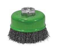 Faithfull - Wire Cup Brush 80mm x M14 x 2 Stainless Steel 0.30mm - 108014430