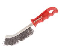 Faithfull Wire Scratch Brush - Red Handle (Q24) FAIWBHANDS