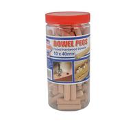 Faithfull Fluted Wood Dowels 10mm 40mm Pack of 100