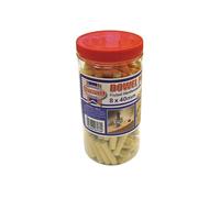 Faithfull Wood Dowels Fluted 40 X 8Mm (Tub 150)