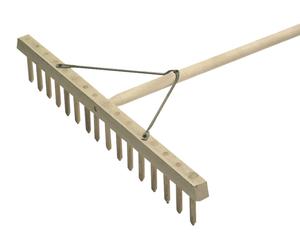 Faithfull Wooden Hay Rake Traditional Design Multi-Purpose Lightweight Strong
