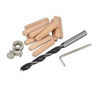 Faithfull Dowel Kit – Woodworking Dowels, Drill and Points – 6mm
