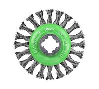 Faithfull X-LOCK Conical Wire Brush 115 x 12mm Stainless Steel
