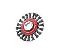 Faithfull - X-LOCK Conical Wire Brush 115mm M14x2, 0.50mm Steel Wire
