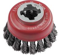 Faithfull X-LOCK Wire Cup Brush Twist Knot 75mm
