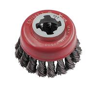 Faithfull X-LOCK Wire Cup Brush Twist Knot 75mm