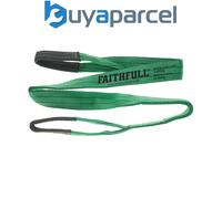 Faithfull XLP-02 2 METRE Lifting Sling Green 2 Tonne 60mm x 2m FAITDLS2T2M