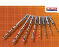 Faithfull FAIQCSET8 Quick Change Impact Drill Bit Set 8 Piece