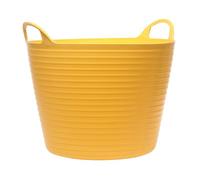 Faithfull Yellow 15L Flexi Tub Mixing Bucket Container 100% Recycled Material