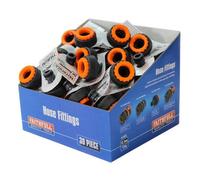Faithfull Ym5812E Plastic Tap Hose Connector 1/2 & 3/4In (Box 30) Faihosetcbul