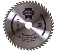 Faithfull FAIZ21648Z TCT Circular Saw Blade Zero Degree 216mm x 30mm Bore x 48 Teeth