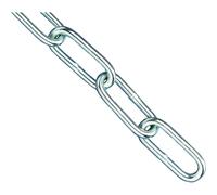 Faithfull Zinc-Plated Steel Chain Reel A-Link - Welded DIN5685, 5mm, 160kg, 2.5m