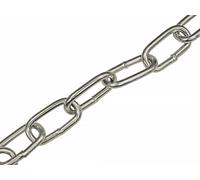 Faithfull FAICHAL810 Zinc Plated Steel Chain Reel A-Link 8 mm Dia. - 10 m Reel 450 kg Load Limit, silver