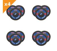 Faithfull Zirconia Abrasive Jumbo Flap Disc 125 x 22mm 120 Grit (3 Pack) - 4 Pac