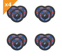 Faithfull Zirconia Abrasive Jumbo Flap Disc 125 x 22mm 80 Grit (3 Pack) - 4 Pack