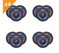 Faithfull Zirconia Abrasive Jumbo Flap Disc 125 x 22mm Mixed Grit (3 Pack) - 4 P