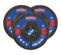 Faithfull Zirconia Abrasive Jumbo Flap Disc