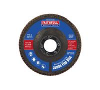 Faithfull Zirconia Abrasive Jumbo Flap Discs