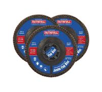 Faithfull Zirconia Abrasive Jumbo Flap Discs