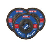 Faithfull Zirconia Abrasive Jumbo Flap Discs