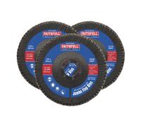 Faithfull Zirconia Abrasive Jumbo Flap Discs