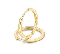 FaithHeart 925 Silver Earrings Gold Plated Hoops for Women Sterling Silver Mini Earring Good Sleeper Earrings for Females